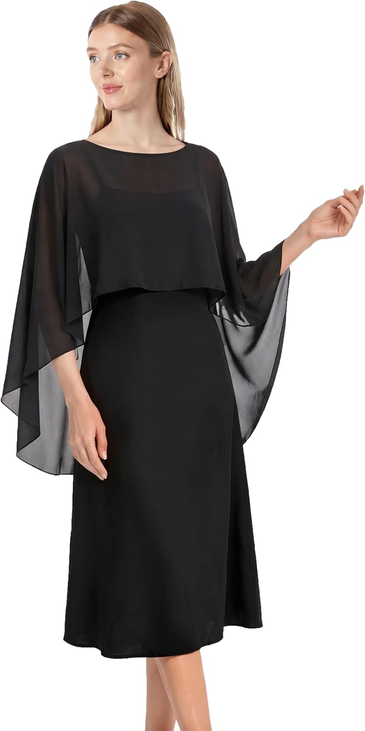 Detalle 2 de Chiffon Capelet for Women in Tulle Polyester