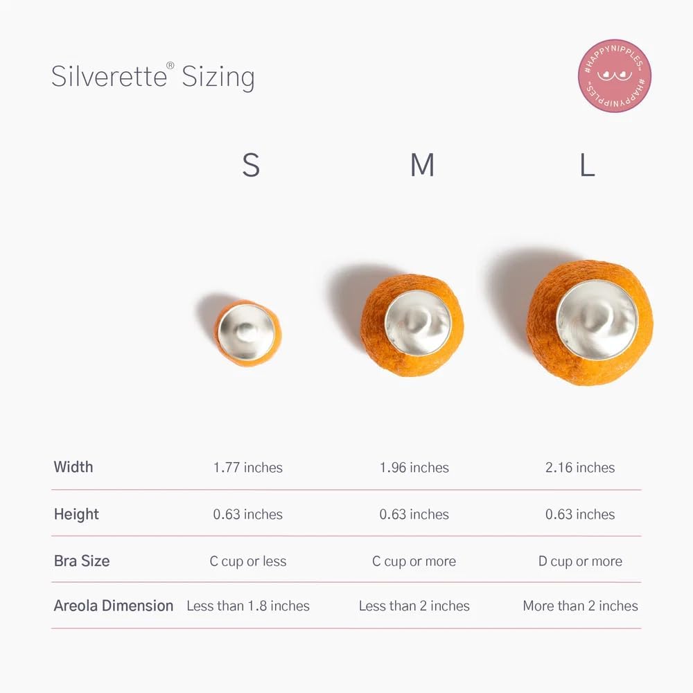 Thumbnail 2 de Silverette Small Nursing Cups, 925 Sterling Silver, Handcrafted in Italy