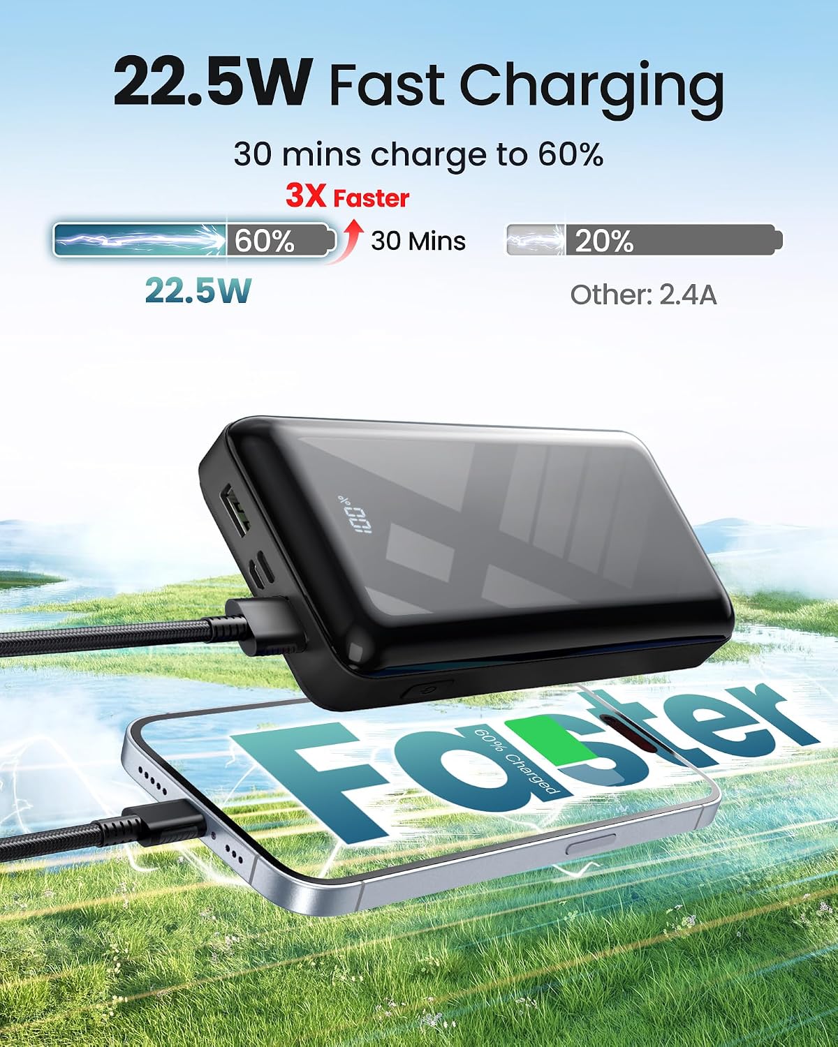 Thumbnail 1 de Power Bank 27000mAh, 22,5W PD20W USB-C – Bextoo