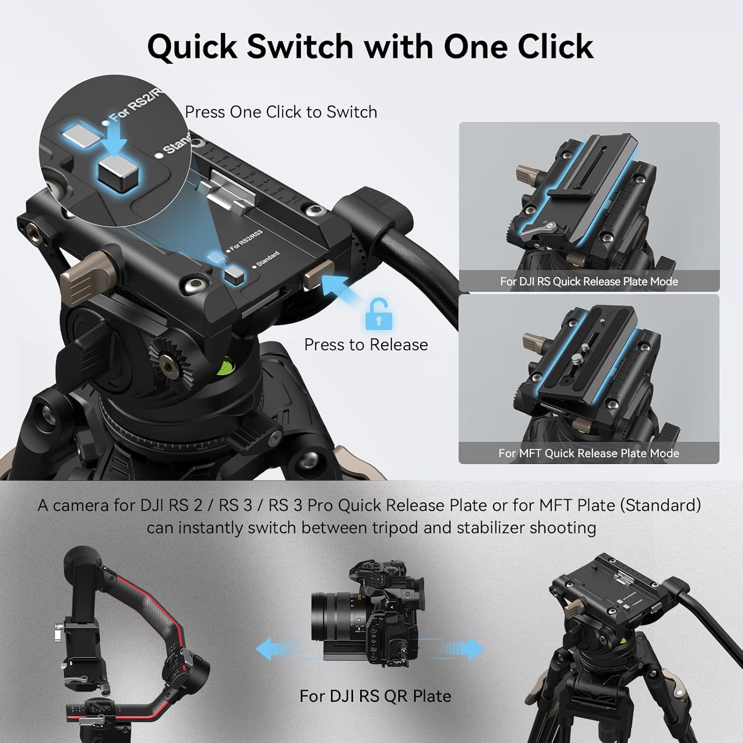 Thumbnail 5 de SmallRig AD-80 Heavy-Duty Videostativ 8 kg
