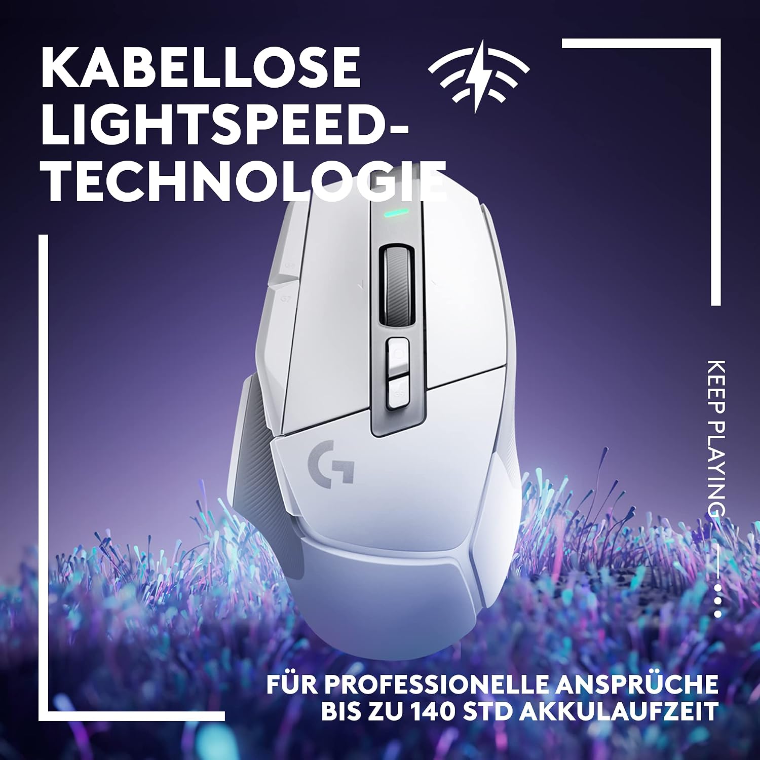 Detalle de Logitech G502 X LIGHTSPEED kabellose Gaming‑Maus 25K