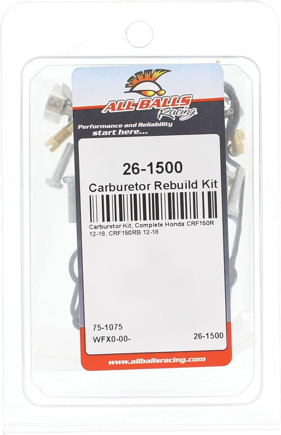 Thumbnail 3 de All Balls 26-1500 Carburetor Rebuild Kit 2🔧