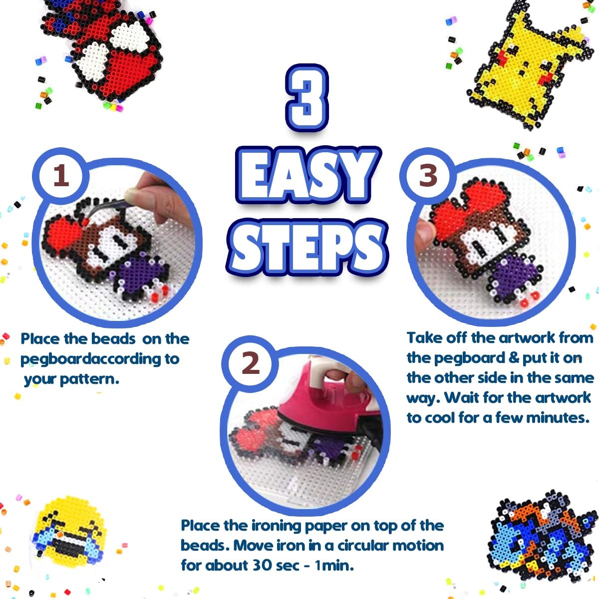 Thumbnail 6 de Fuse Beads Craft Kit 5mm, 5,500 beads 🎨