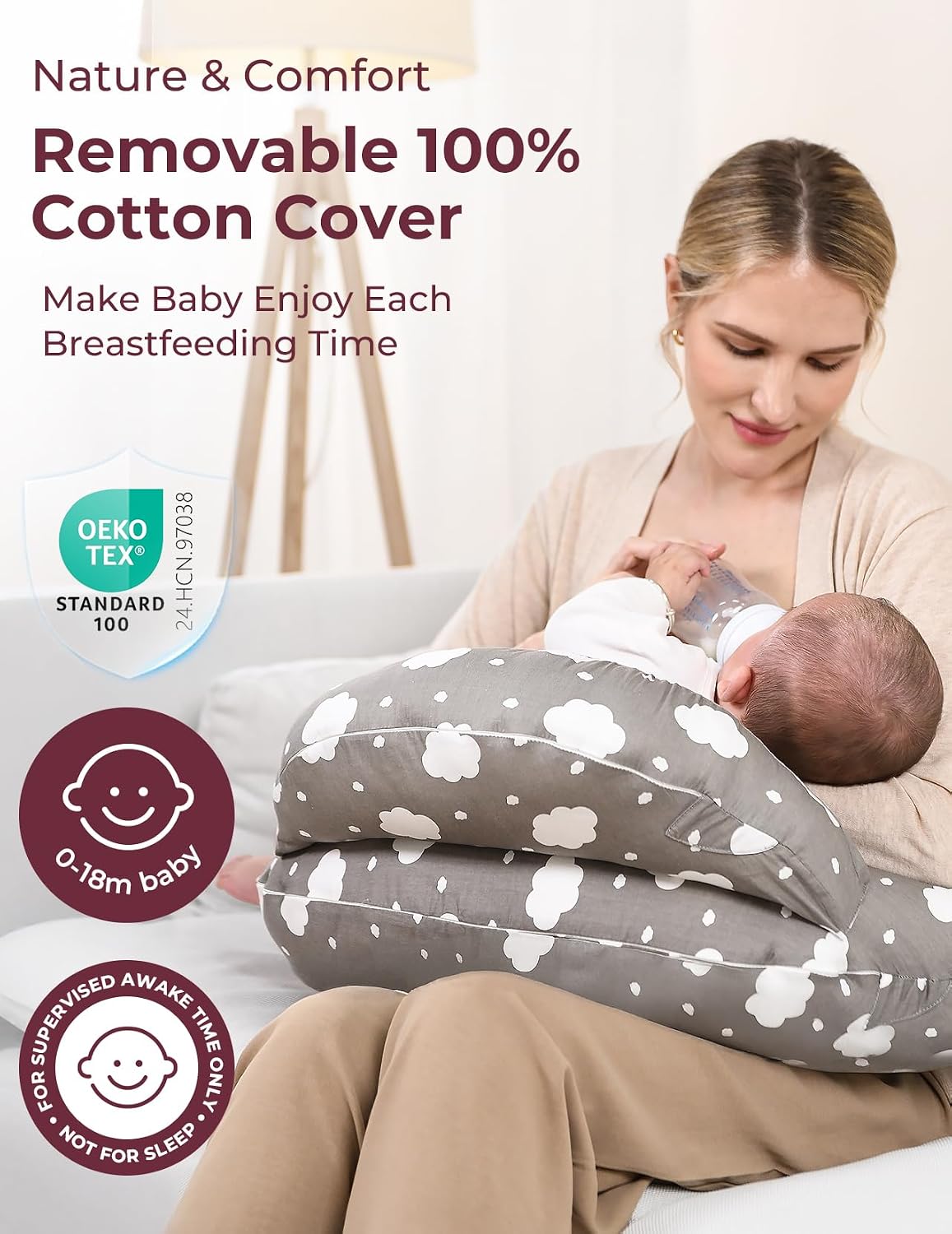 Thumbnail 4 de momcozy Nursing Pillow With Breastfeeding Ergo