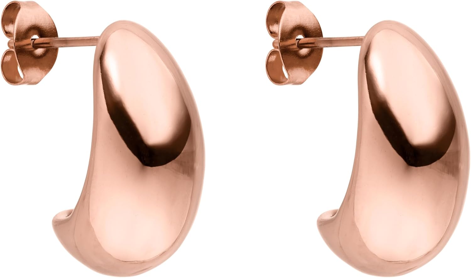 PURELEI Orecchini Drop acciaio dorato 18K
