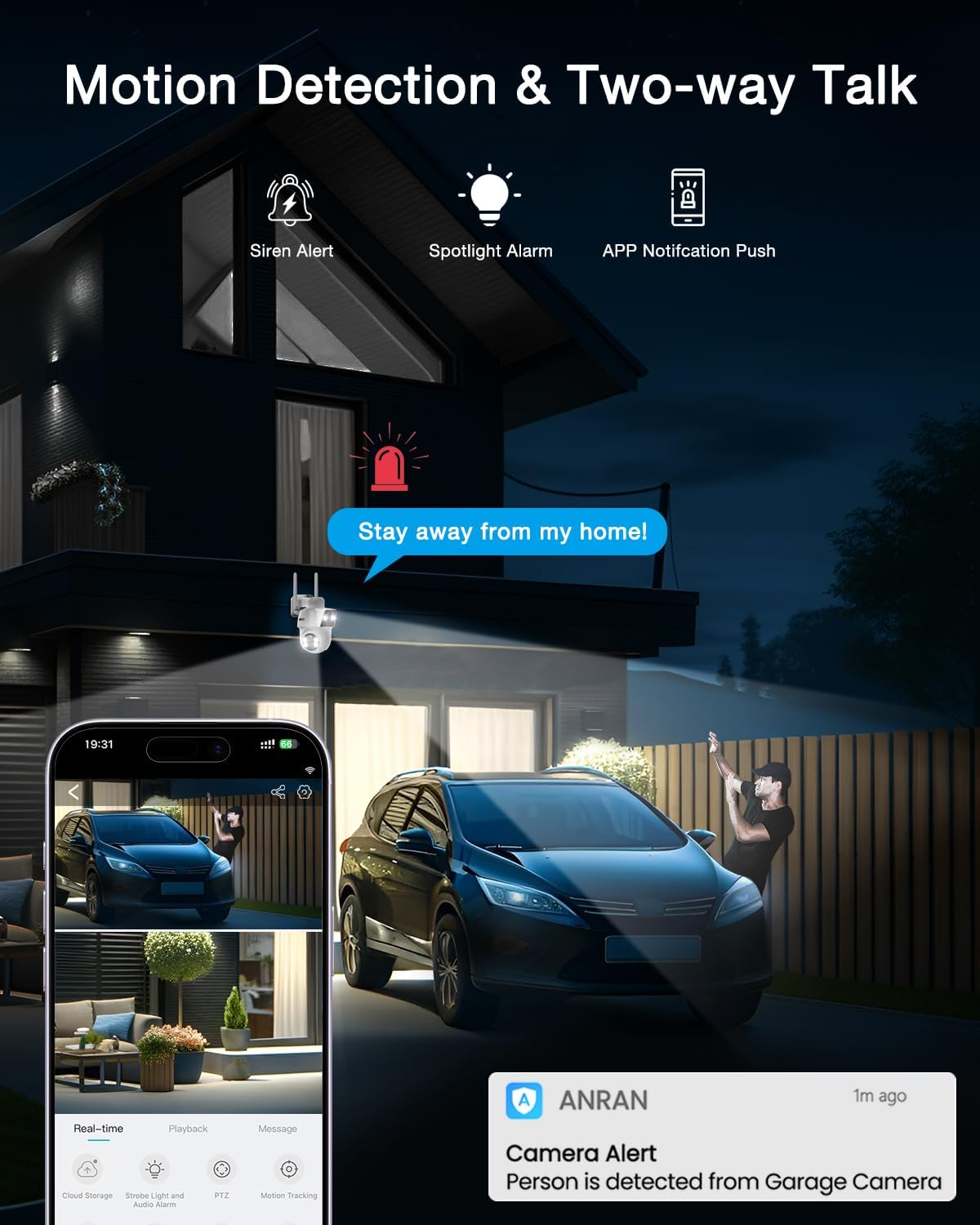 Thumbnail 5 de ANRAN 3MP Dual-Lens Solar Security Camera