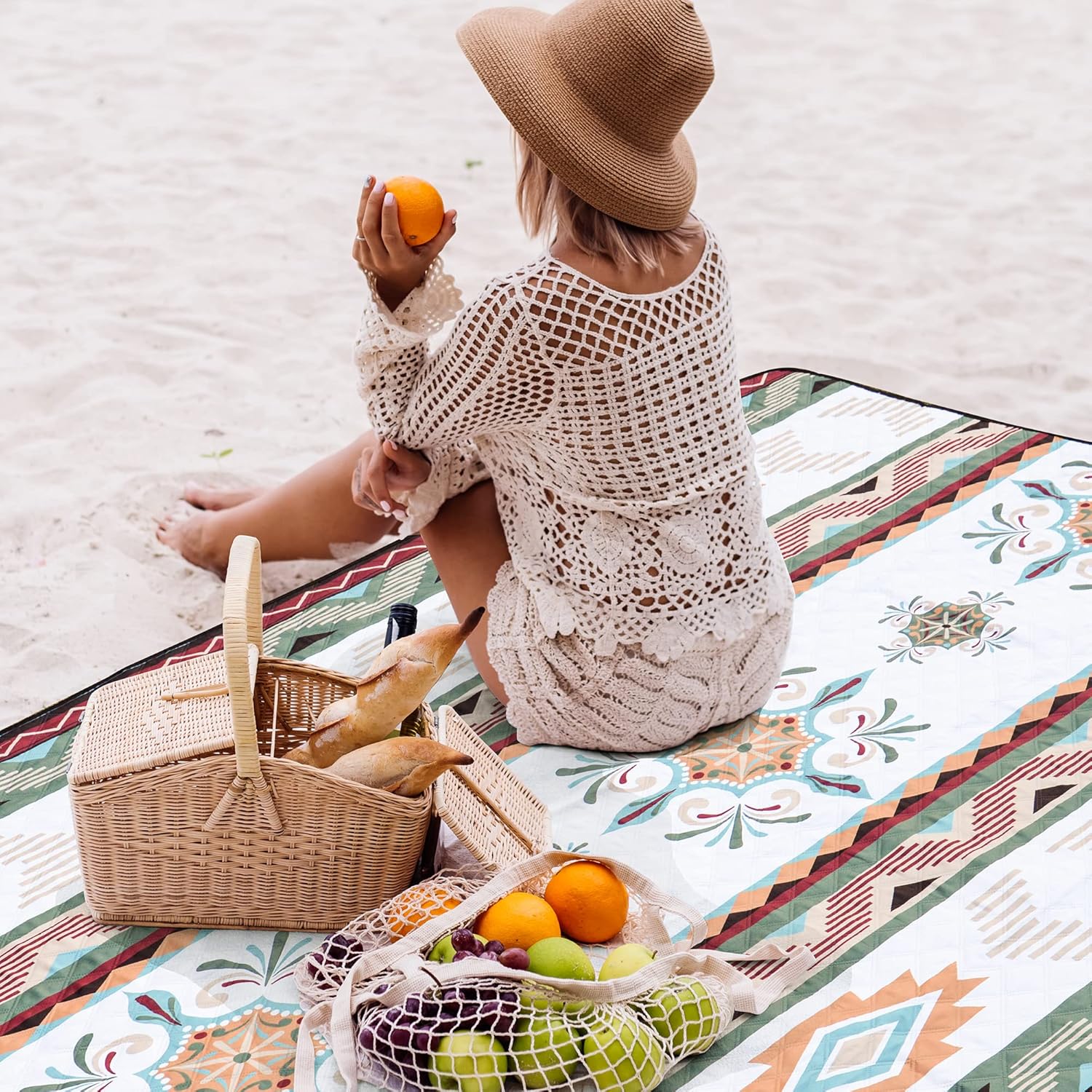 Thumbnail 1 de LARUTAN Waterproof Picnic Blanket 200x200CM