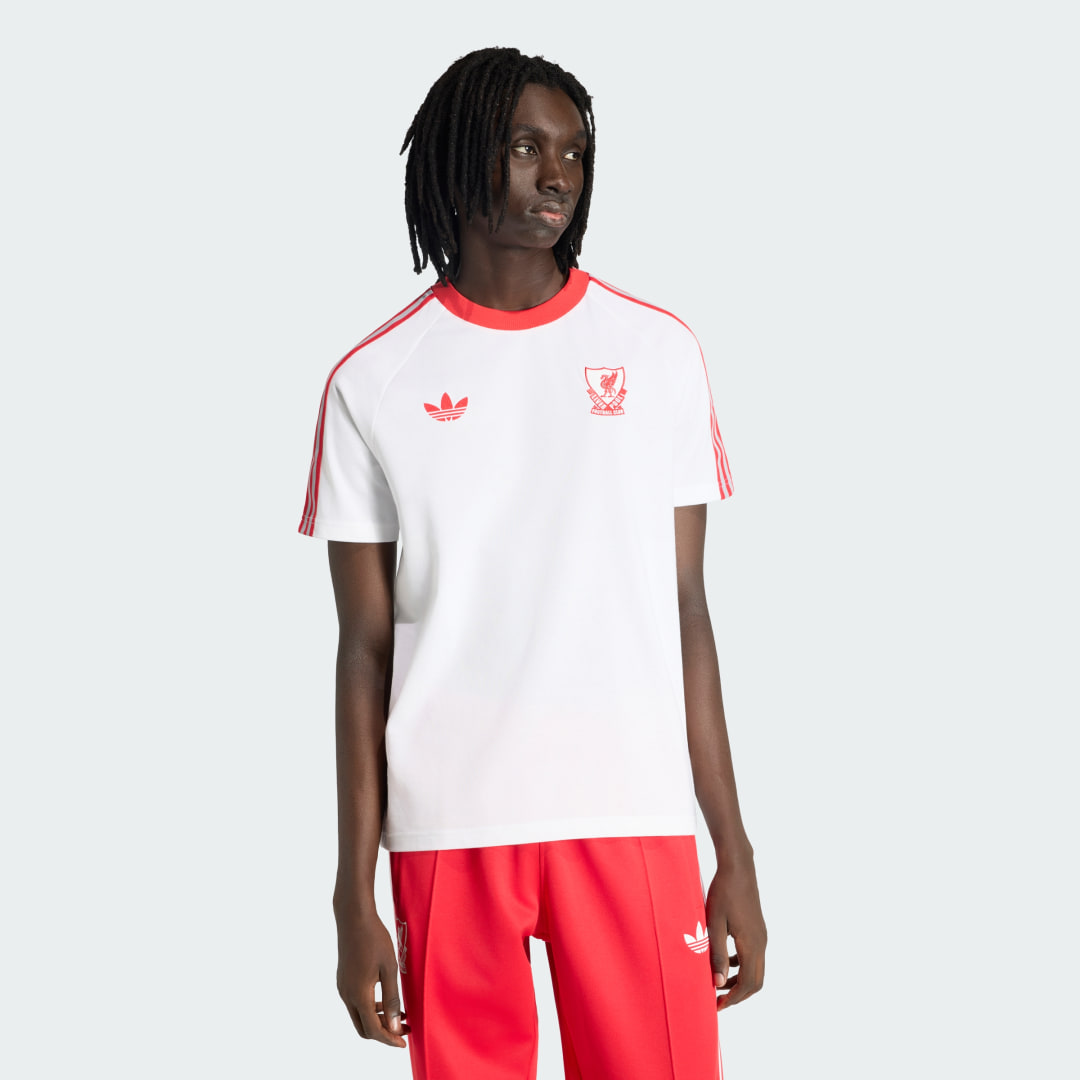 Detalle de Camiseta Liverpool FC Originals de Adidas – Blanca