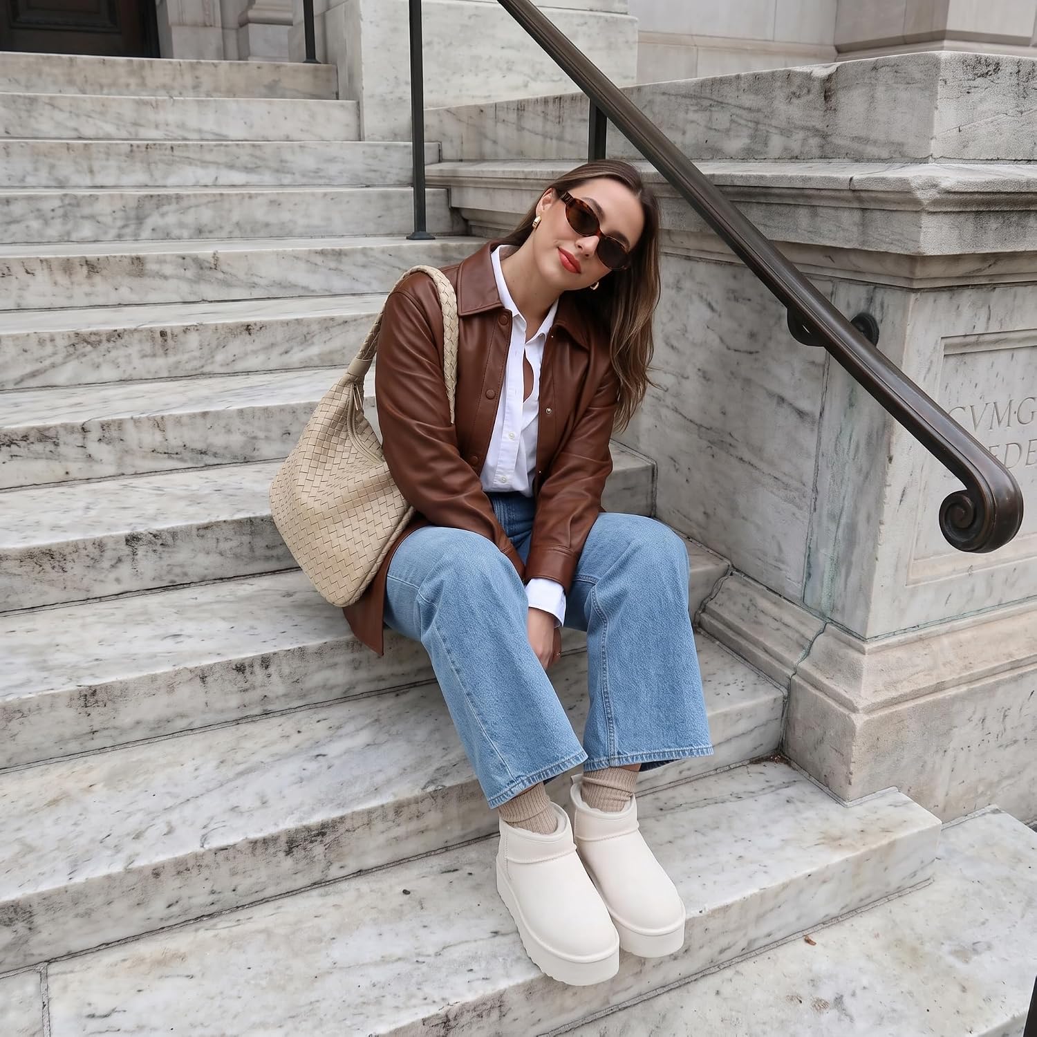 Detalle 2 de CUSHIONAIRE Platform Ankle Boots in Genuine Suede