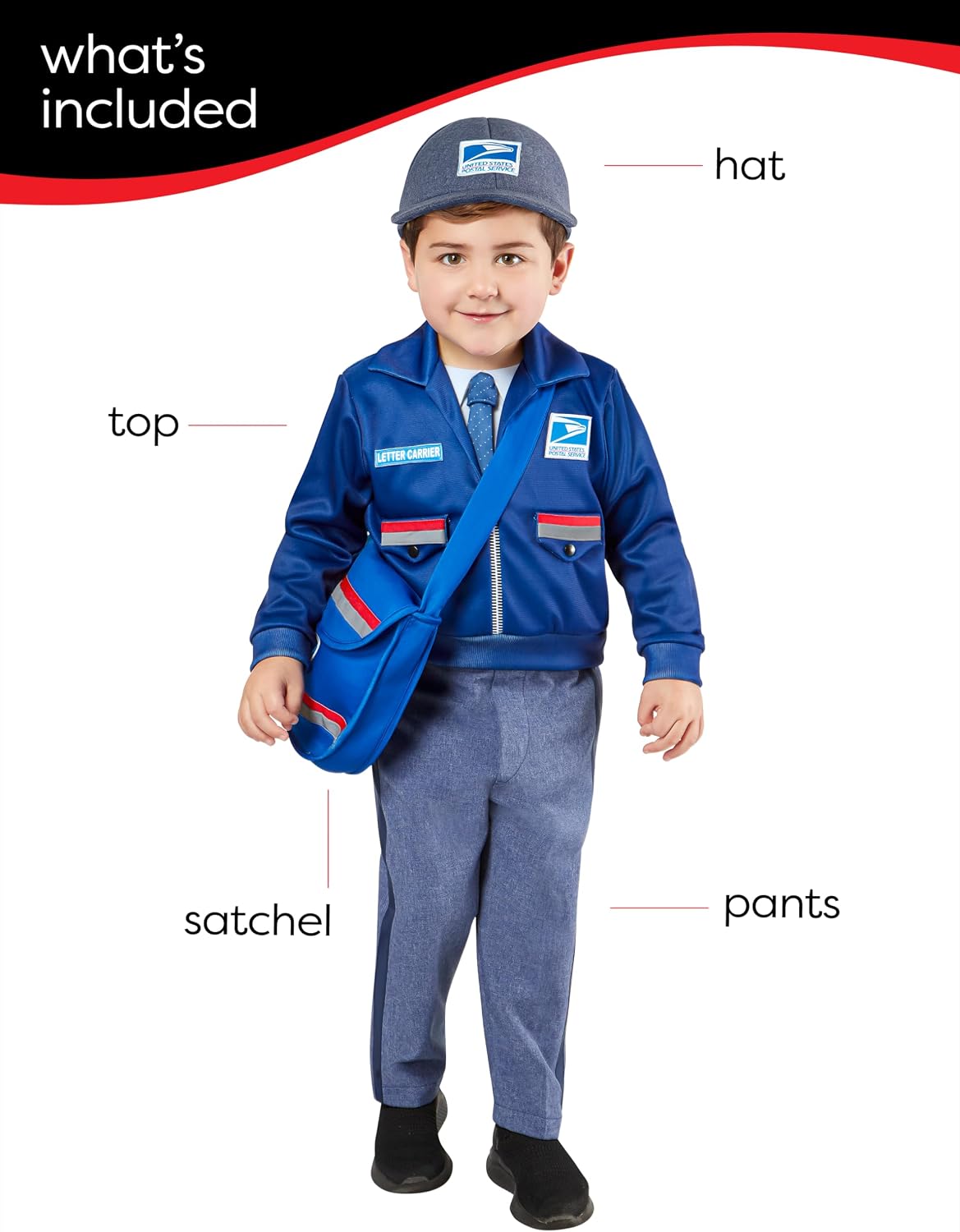 Thumbnail 1 de Rubies USPS Letter Carrier Costume, Size 2T