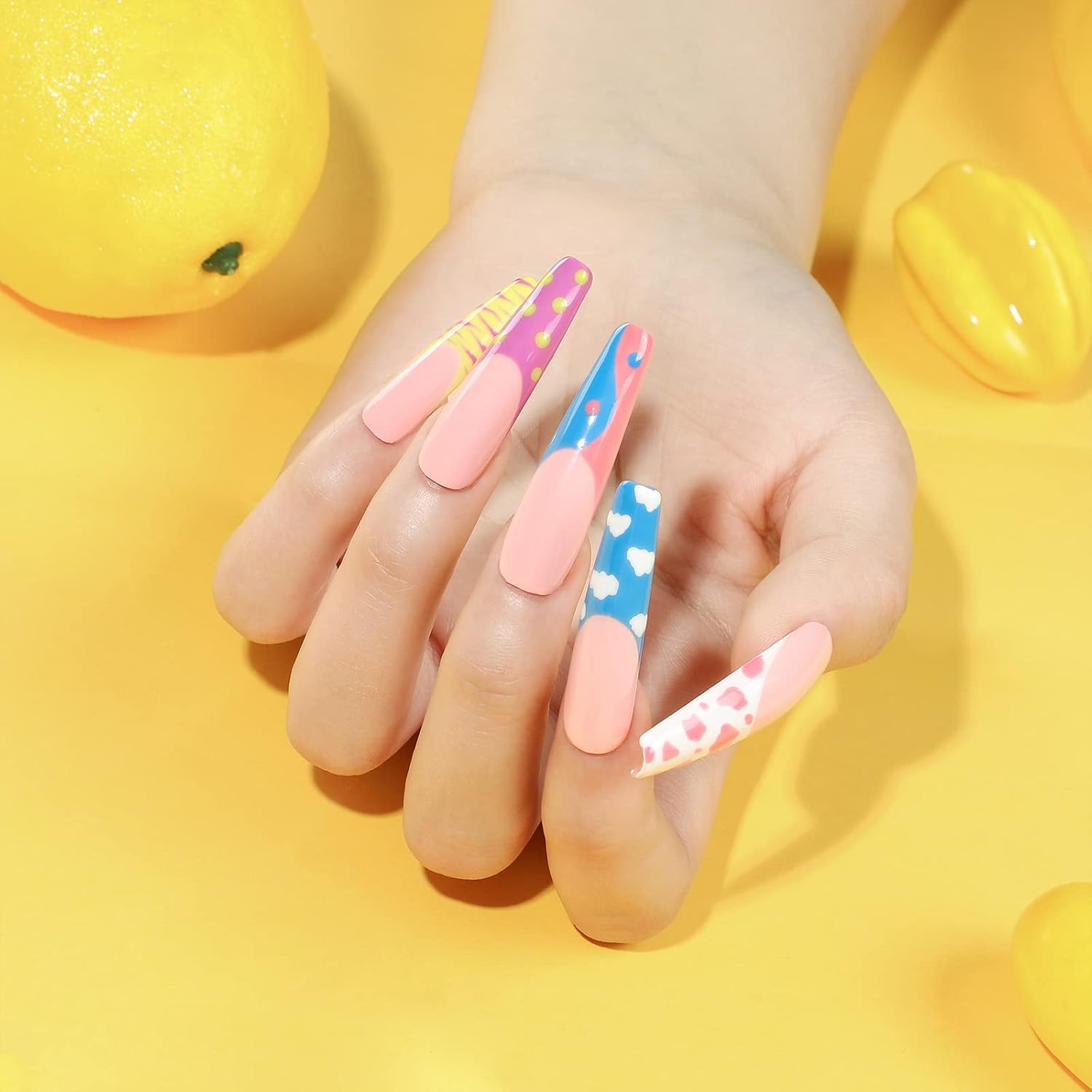 Detalle 2 de COSCELIA 40PCS Gel Nail Polish Set (36 Colors + Glossy/Matt/Silver Top/Base) for at-Home Spring & Summer Manicures