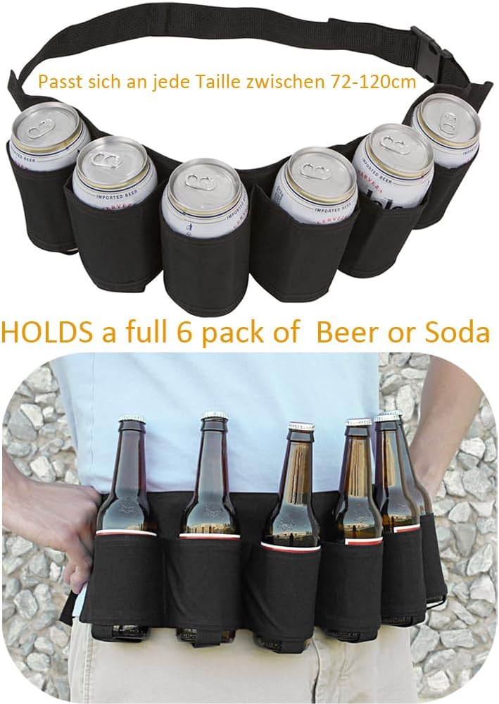 Thumbnail 5 de MUCHER Portable Trinker Gürtelhalter 6 Getränke 🍺