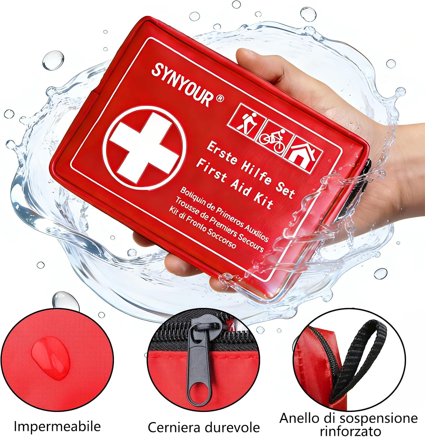 Detalle de SYNYOUR Mini kit pronto soccorso 80 pezzi