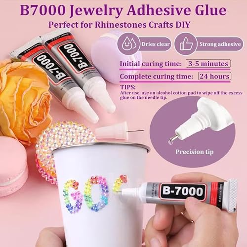Thumbnail 4 de CUKUNAL 28Colours 5mm SS20 Rhinestone Bedazzling Kit