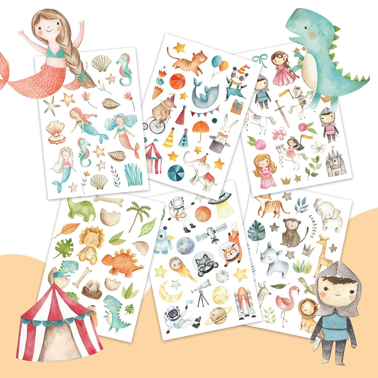 Thumbnail 5 de Papierdrachen 100 Hautfreundliche Kindertattoos