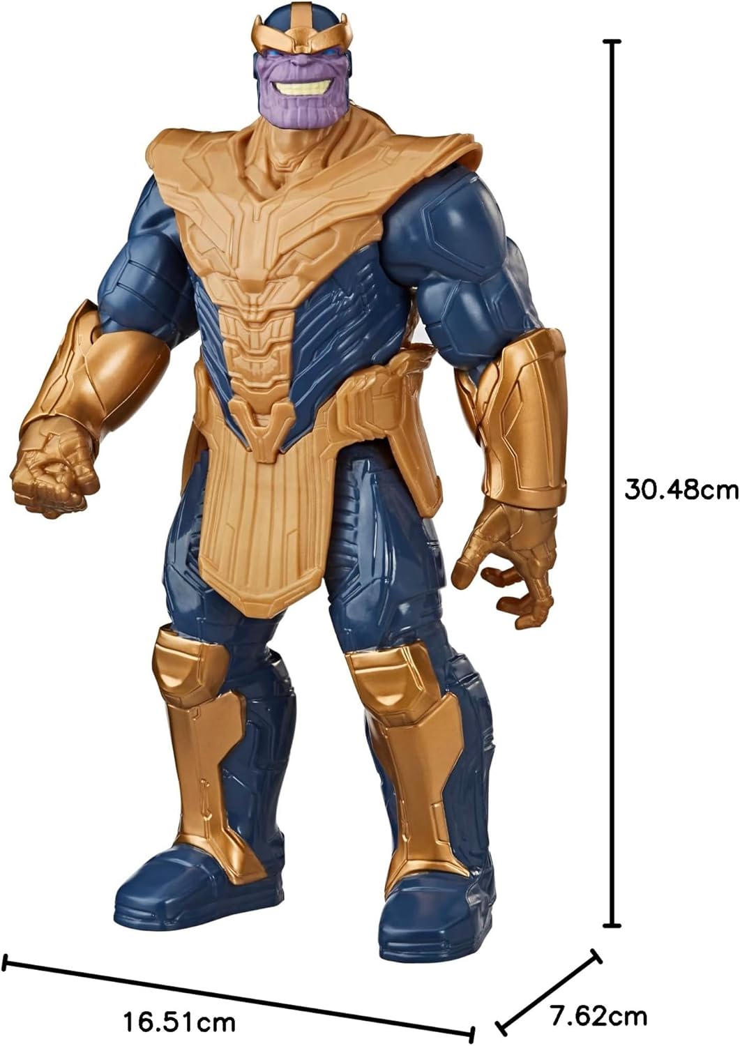 Detalle 1 de Marvel Avengers Titan Hero Series Blast Gear: Thanos (Classe Deluxe) 30 cm