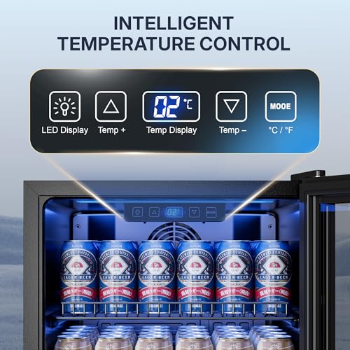 Detalle de TRIUMPHKEY 90L Drinks Fridge with Glass Door