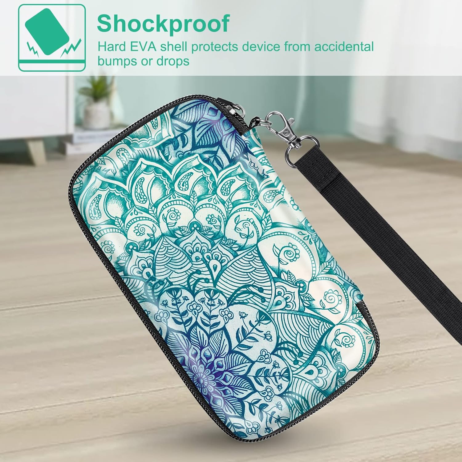 Thumbnail 4 de FINTIE Tasche für Kodak Fotodrucker – Hartschalen Tragetasche für Kodak Mini 2 / Step / HD / Smile / Printomatic (Smaragdblau)