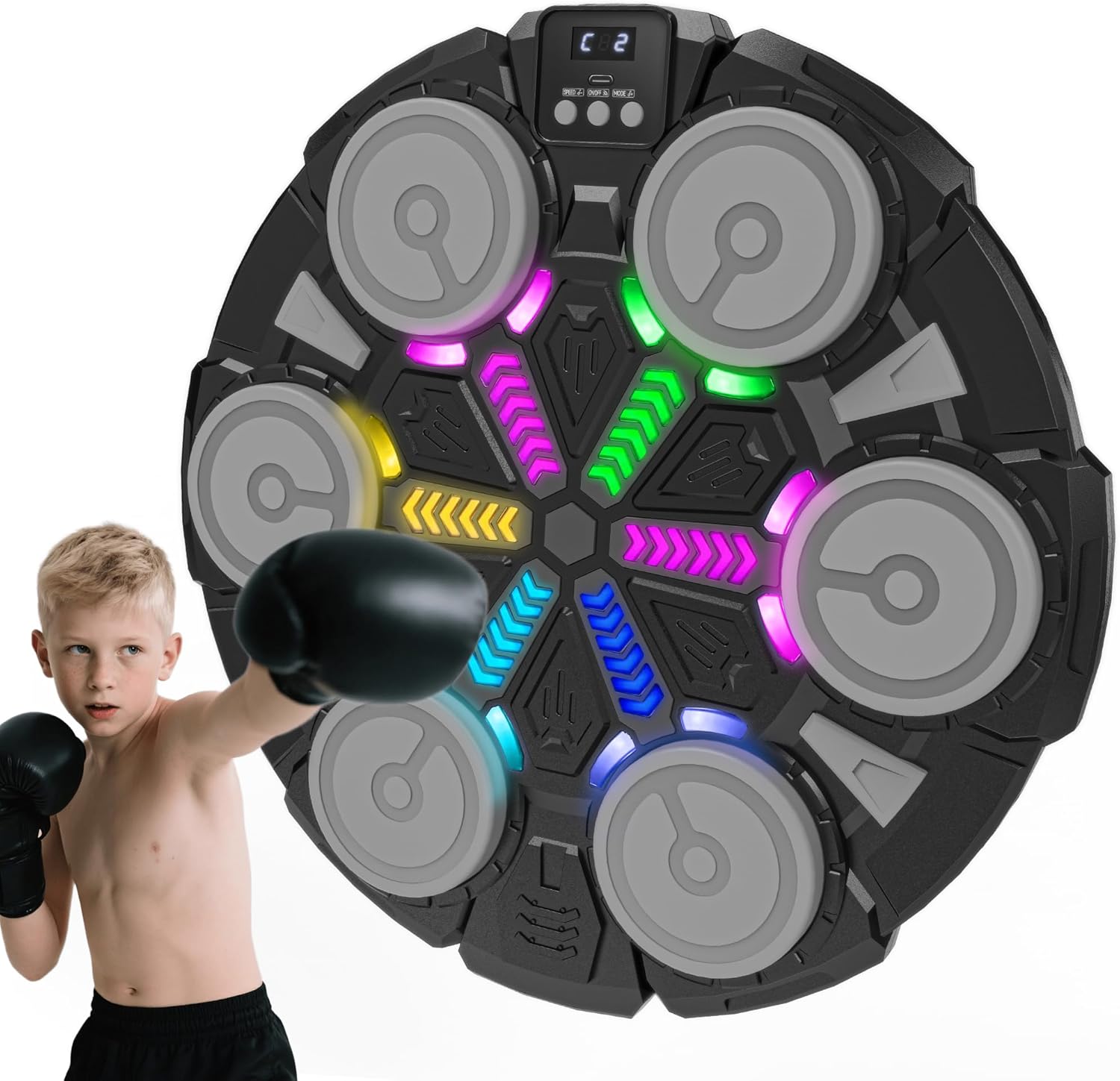 Music Boxing Machine Bluetooth Punching Pad for Kids 🥊