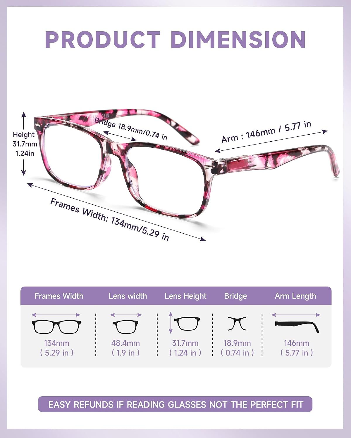 Detalle de JOLISU Reading Glasses, Resin