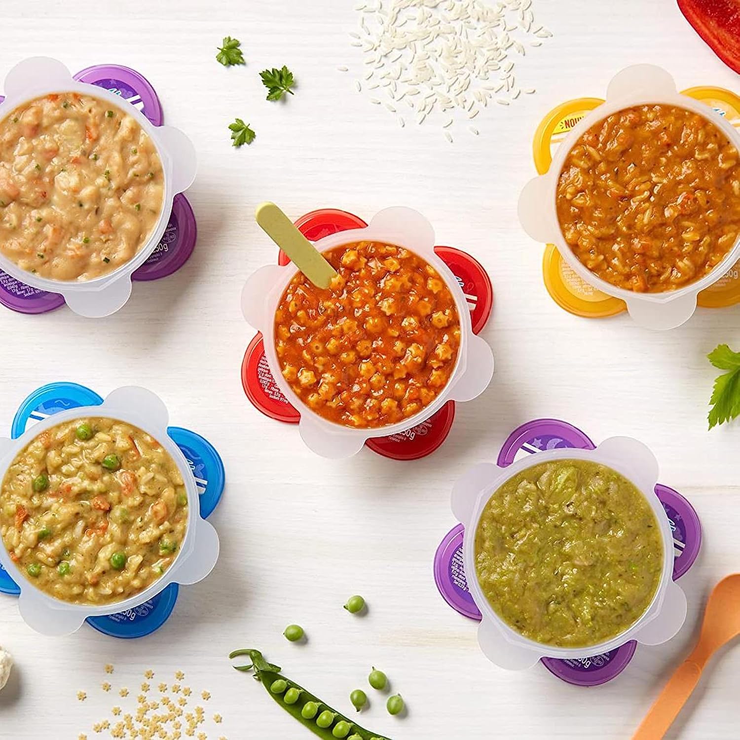 Detalle de Blédichef – 8 petits plats pour bébé (à partir de 15 mois) – Pack de 8 assiettes