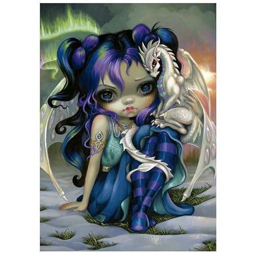 Thumbnail 2 de Educa - Hada del Dragón 🧚‍♀️ Puzzle 500 Piezas, 34x48 cm, con Cola Fix