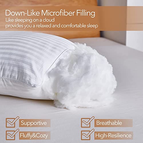 Detalle de Adam Home Pillows 4 Pack – Hotel Quality Side Sleeper Pillows, Hypoallergenic & Dust Mmite Resistant