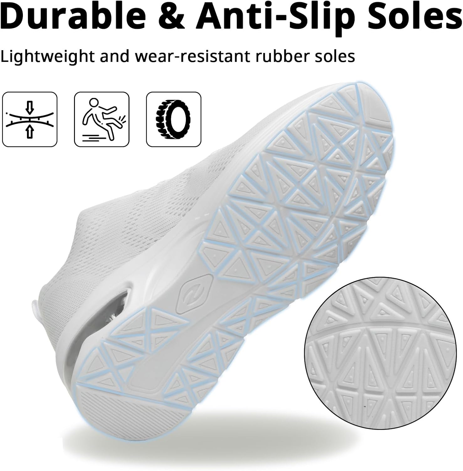 Thumbnail 3 de Womens Athletic Running Trainers – Breathable Lightweight Walking Shoes with Air Cushion