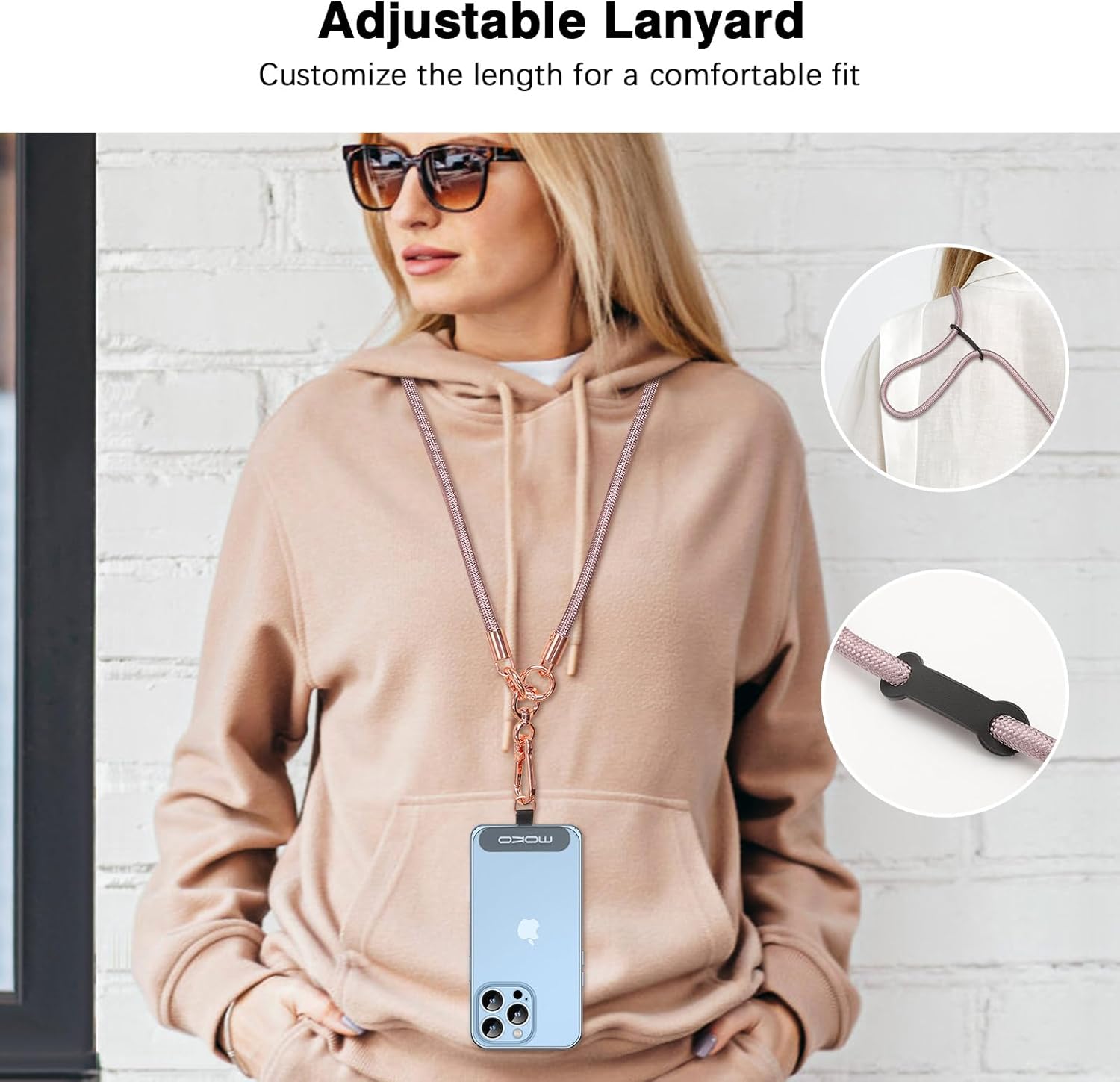 Thumbnail 2 de MoKo Handykette Universal Roségold 120 cm
