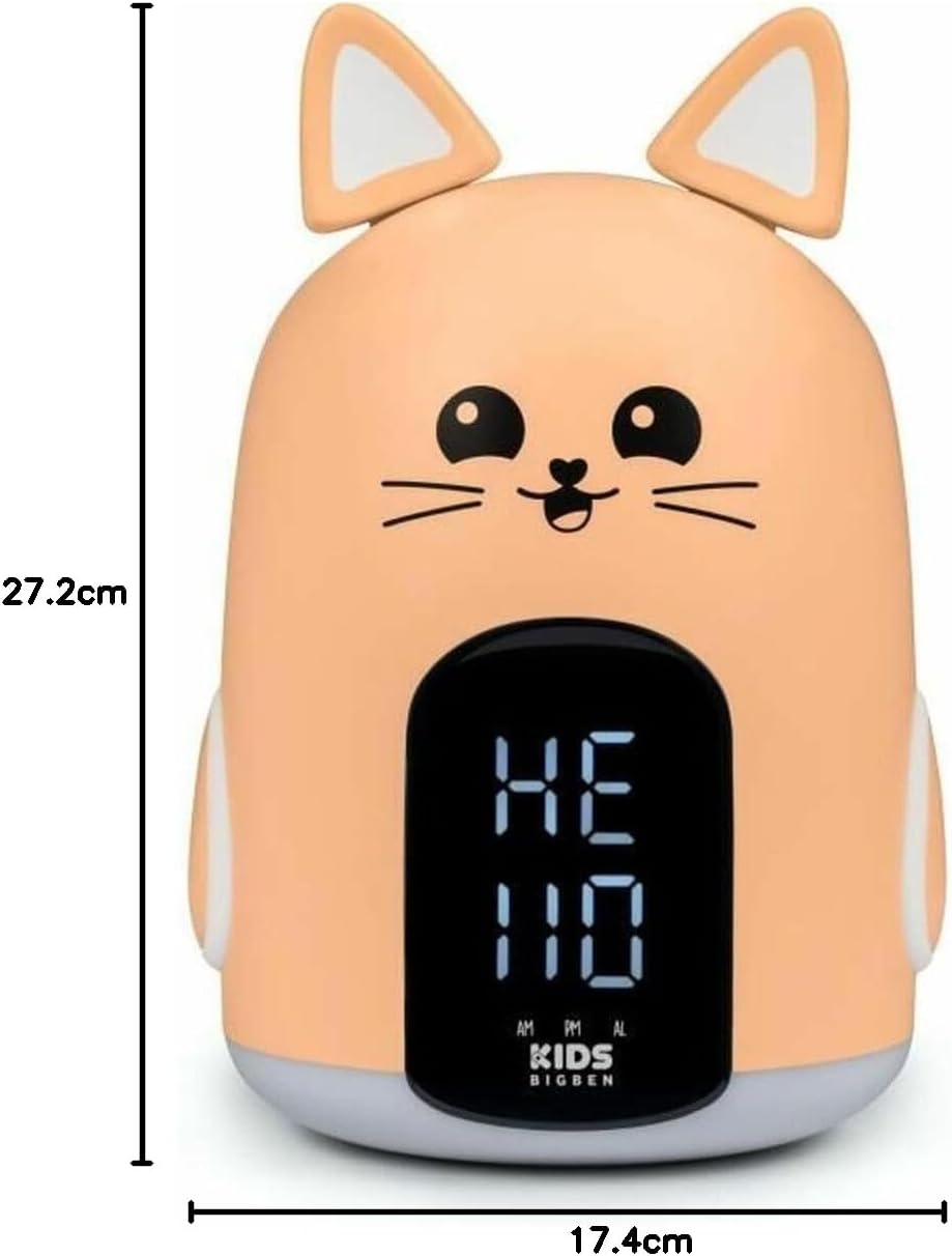 Thumbnail 1 de BIGBEN Orologio Sveglia Salmone Gatto