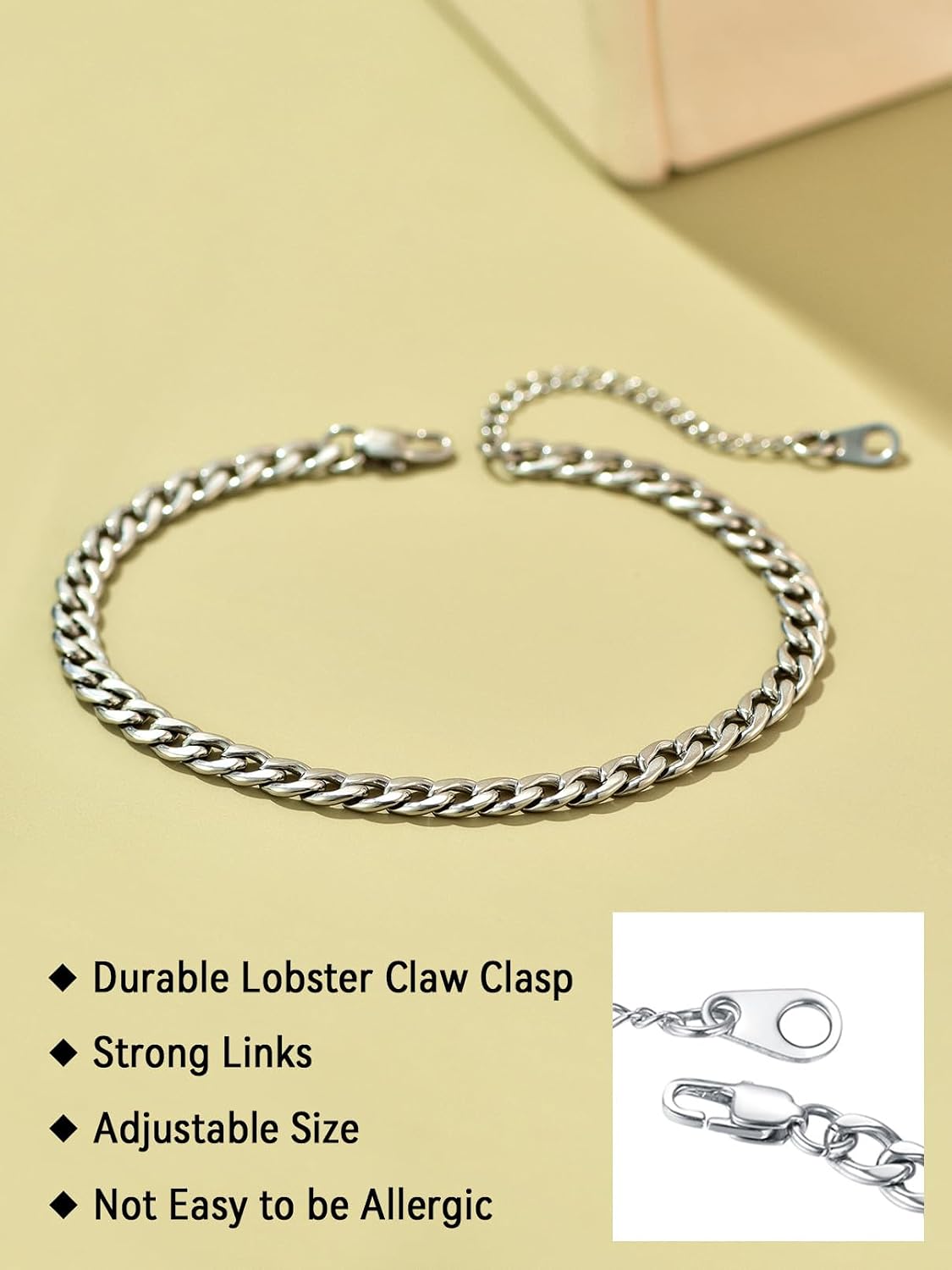 Thumbnail 4 de FaithHeart Chaine Cheville 20–27 cm Chaine Cheville Or Plaqué
