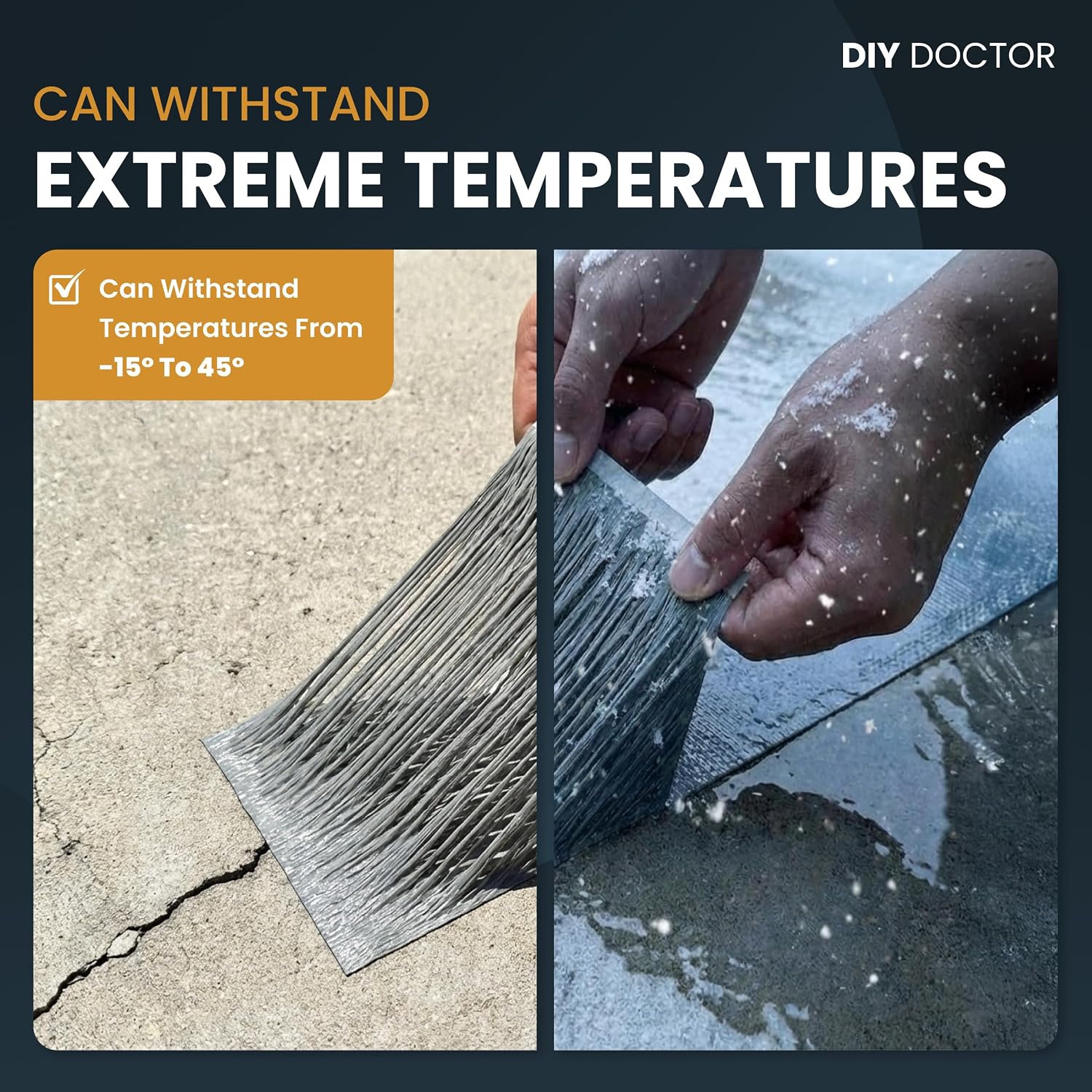 Detalle de DIY Doctor Waterproof Tape 50mm x 5m roof sealant tape