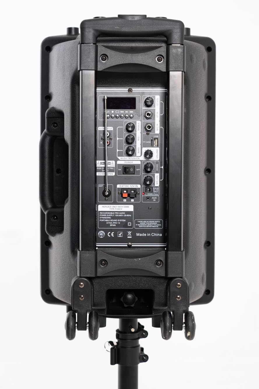 Detalle 1 de DYNASONIC DYNAPRO 12 Plus 3. generacji – głośnik Bluetooth 700 W z TWS i karaoke