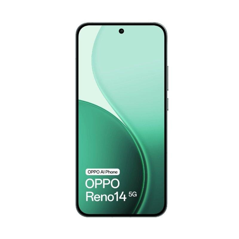 Detalle 2 de OPPO Reno14 5G 12GB/512GB - Verde, cámara triple y gran autonomía