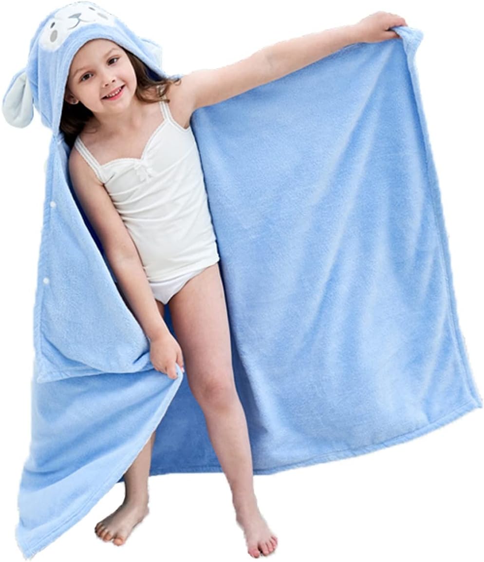 Thumbnail 6 de Fayscingo Baby Hooded Bath Towel Swaddle Blanket (Extra Large) — coral fleece poncho towel for swimming and showers