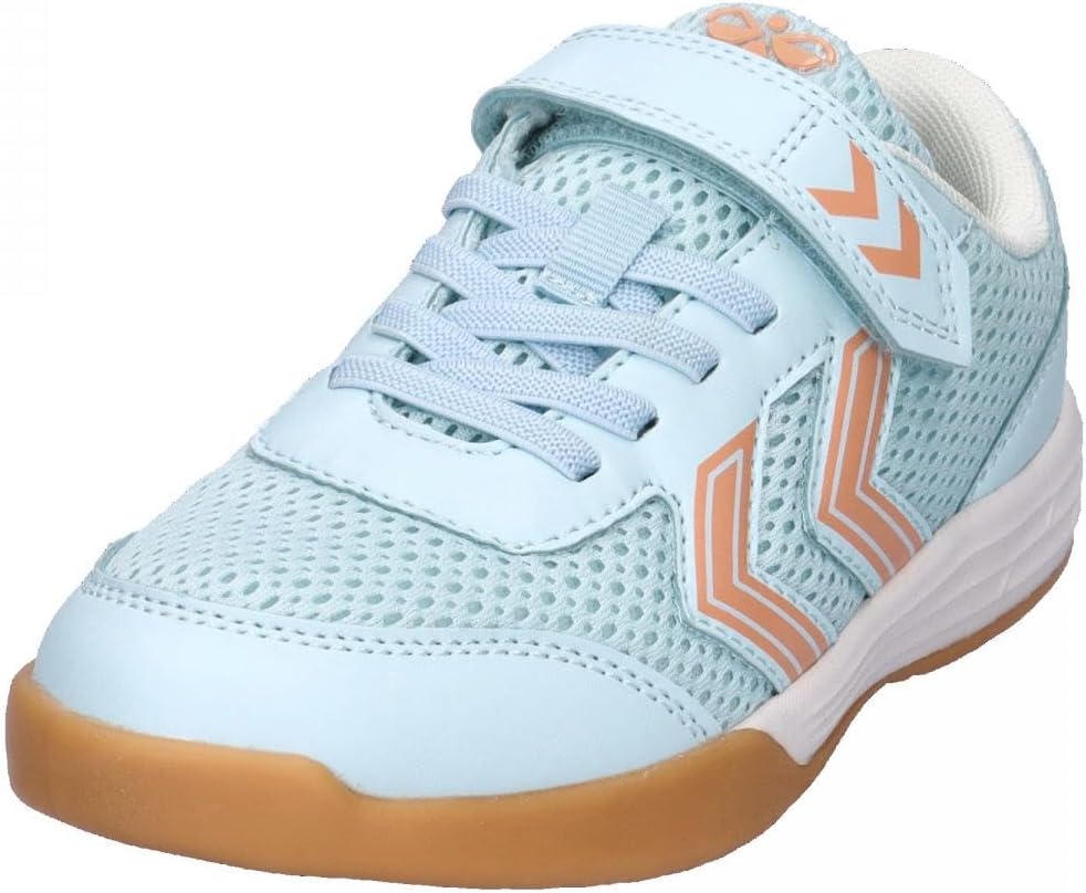 Detalle de hummel Kids Multiplay Flex Velcro Handball Schuh – Pink, Größe 30