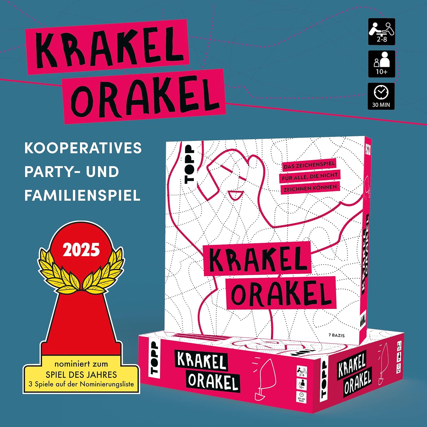 Detalle 2 de TOPP Krakel-Orakel – Das Zeichenspiel für alle, die Nicht zeichnen können