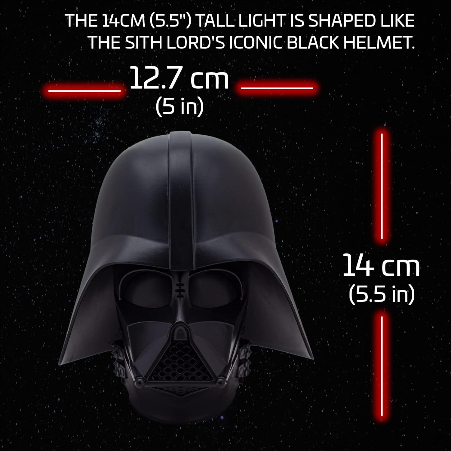 Thumbnail 3 de Paladone Movie Character Mask Lights – Darth Vader Lampada da mensola