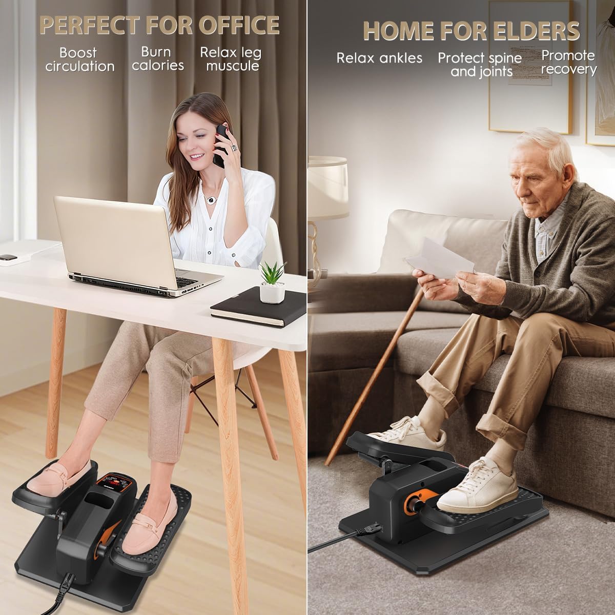 Detalle 1 de Under Desk Elliptical 15 Speed for Seniors