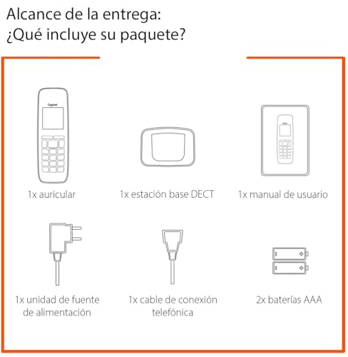 Thumbnail 5 de Gigaset E290 Teléfono DECT botones grandes negro 📞