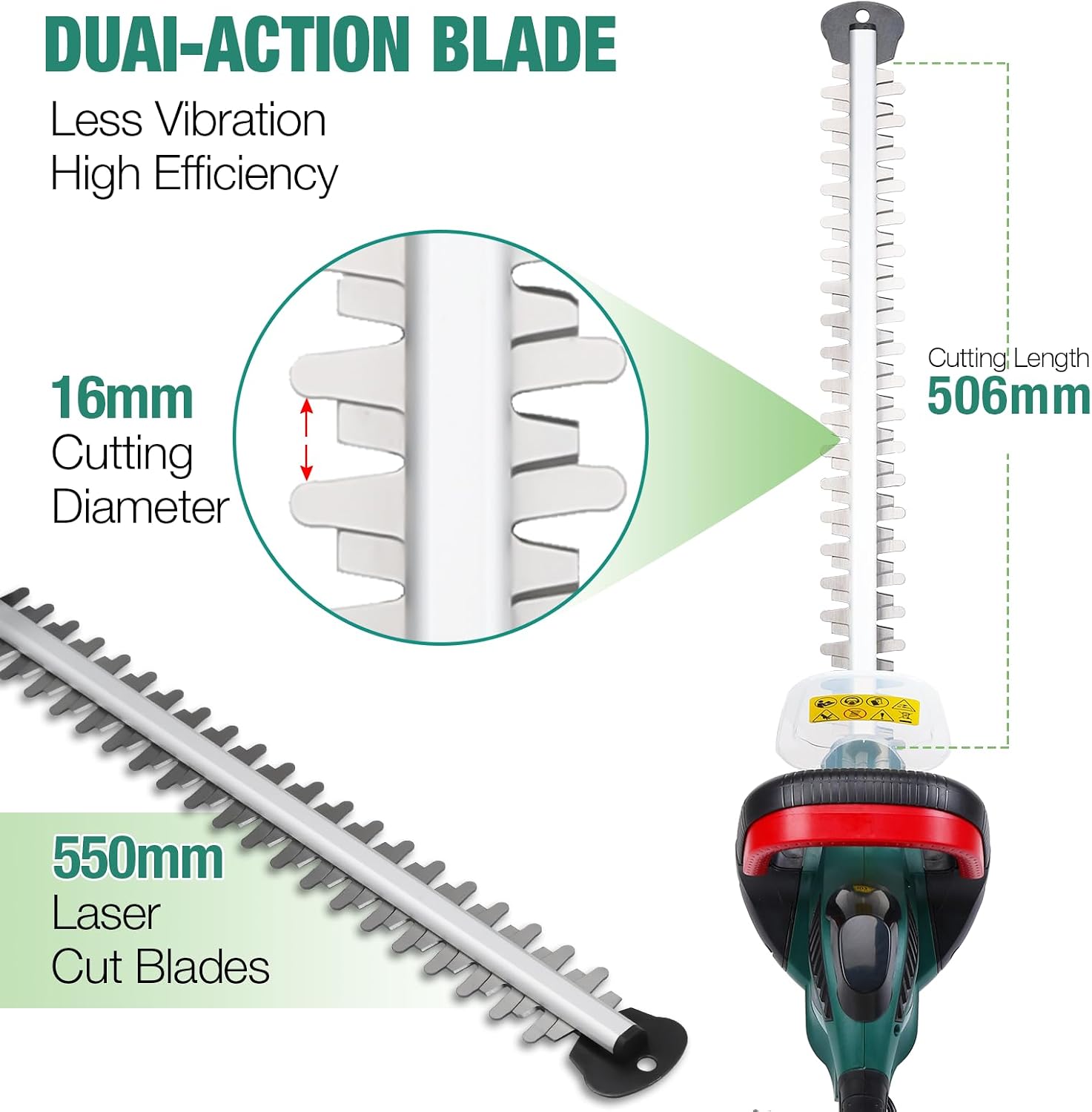 Thumbnail 2 de 600W Corded hedge trimmer pruner