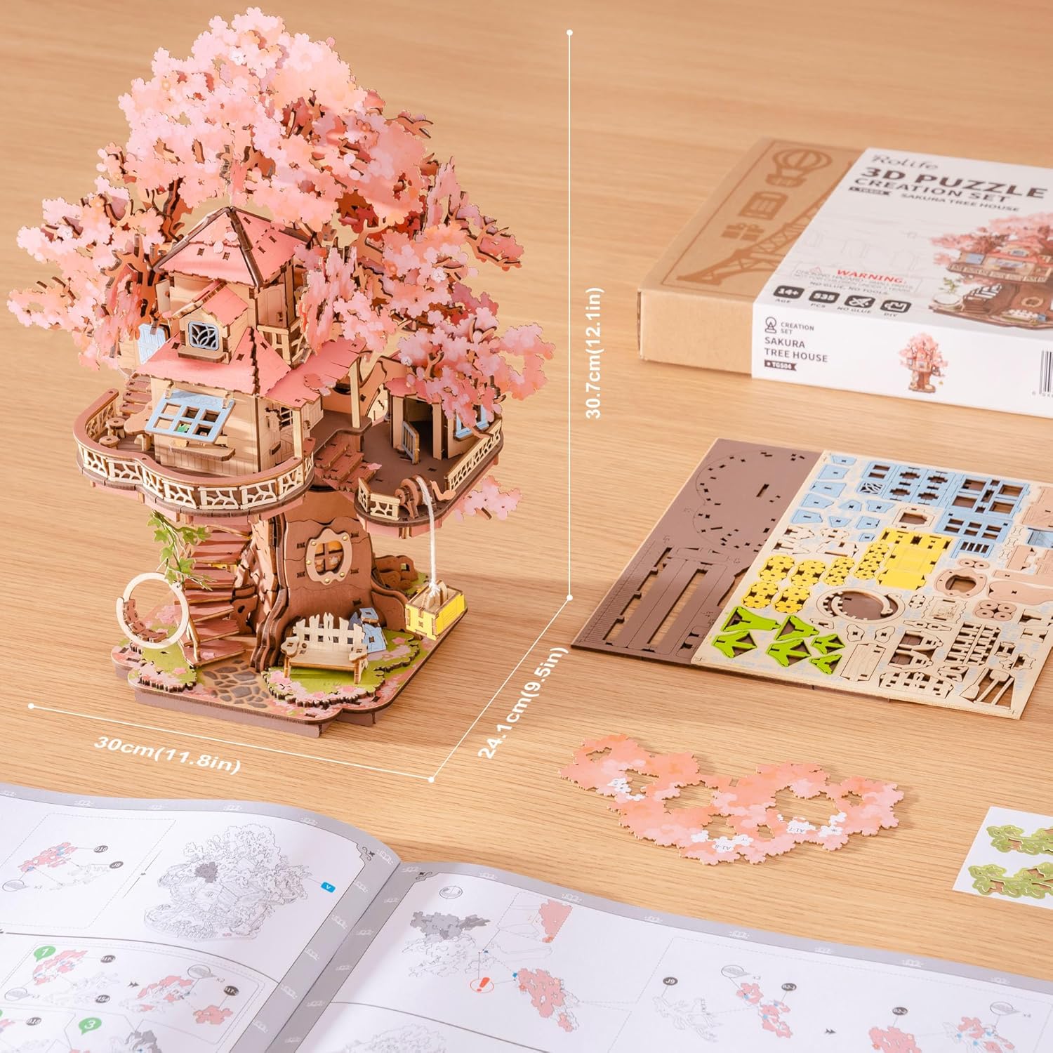 Thumbnail 3 de Rolife Puzzle 3D Casa Sakura sull'Albero 535 pezzi 🧩