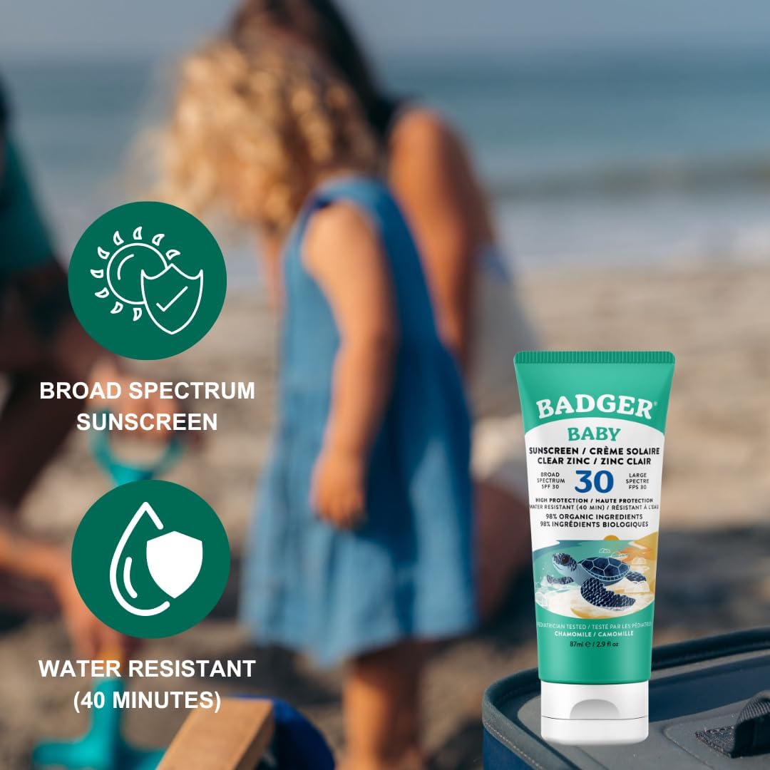 Detalle de Badger Baby & Toddler Mineral Sunscreen SPF 30