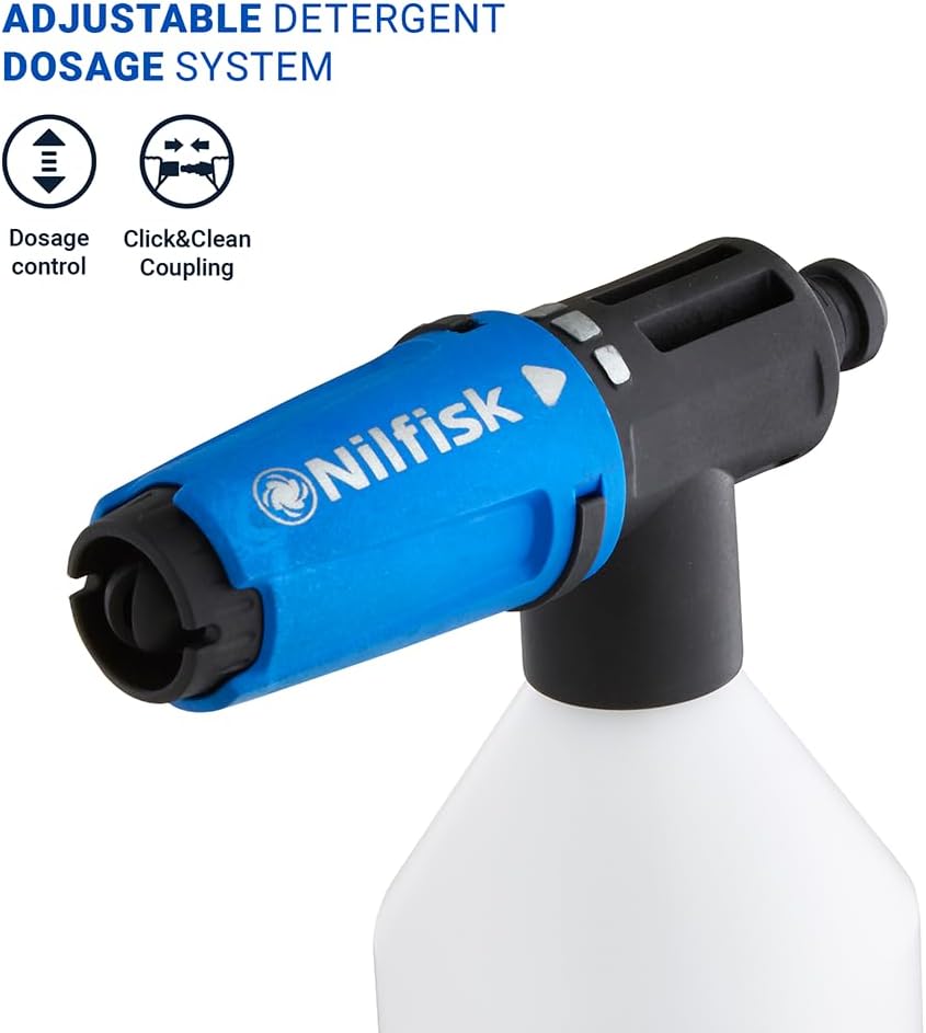 Detalle 2 de Nilfisk Car Cleaning Kit 4 Set – Super Foam Schaumsprüher, Bürste, Autodüse und Unterfahrdüse