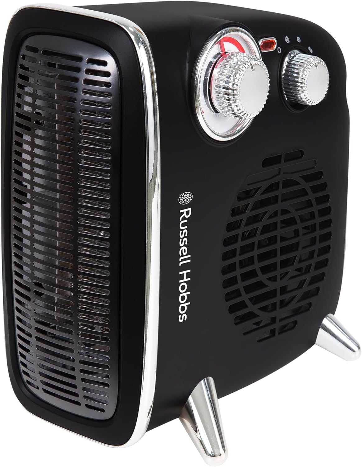 Russell Hobbs RHRETHFH1001B riscaldatore elettrico retrò 1800 W (1.8 kW) orizzontale/verticale con termostato