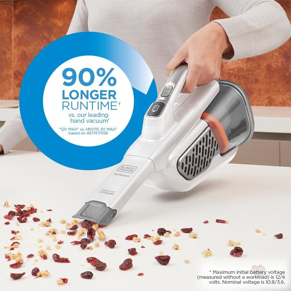 Thumbnail 6 de BLACK+DECKER Dust Buster HHVK320J10: Cordless Hand Vacuum with Extended Runtime