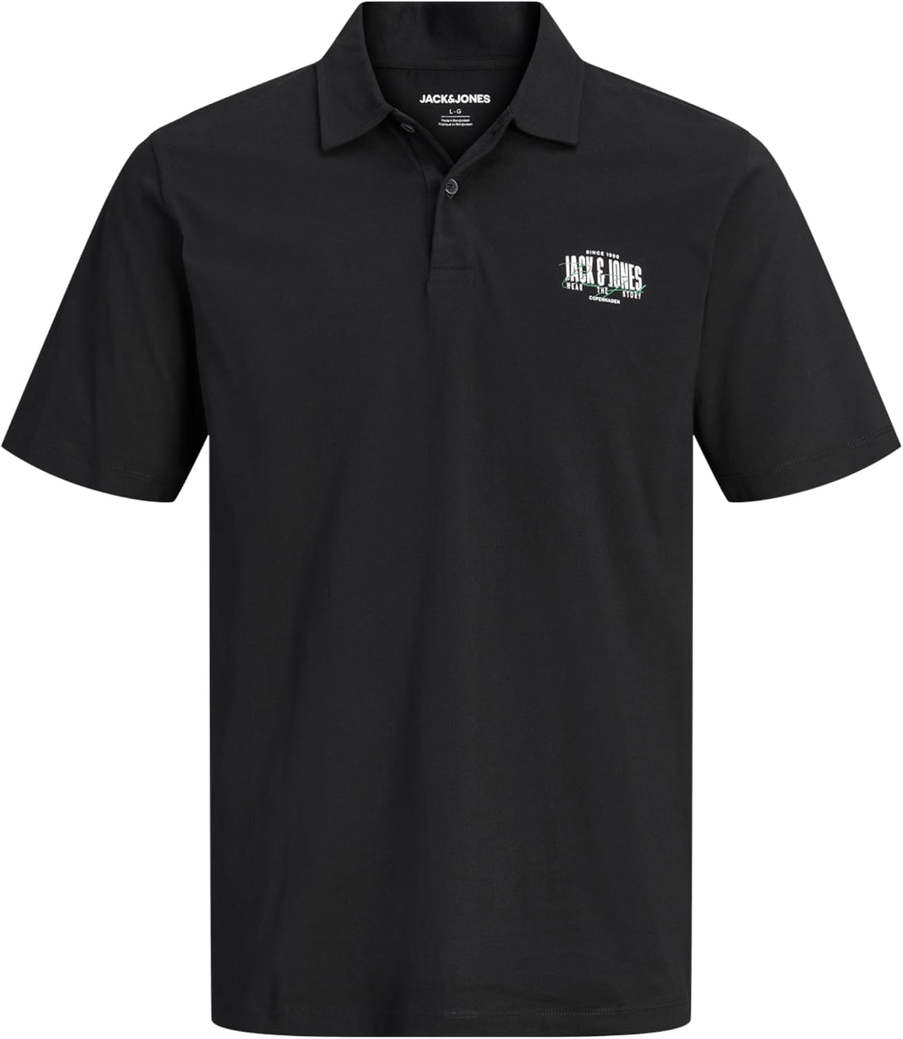 Detalle 1 de Jack & Jones Jjaero Polo SS Pls Uomo – polo manica corta dal taglio normale