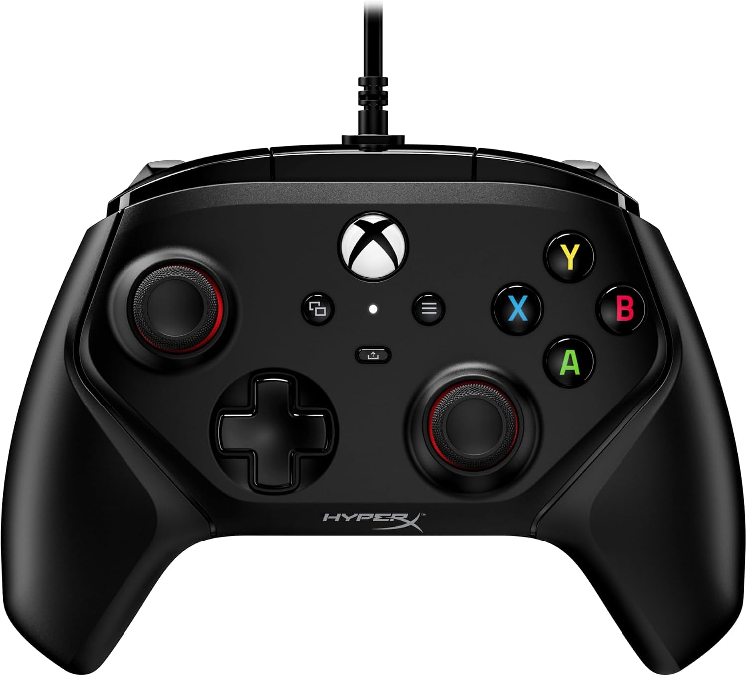 Detalle de HyperX Clutch Gladiate: Mando Xbox con cable y audio