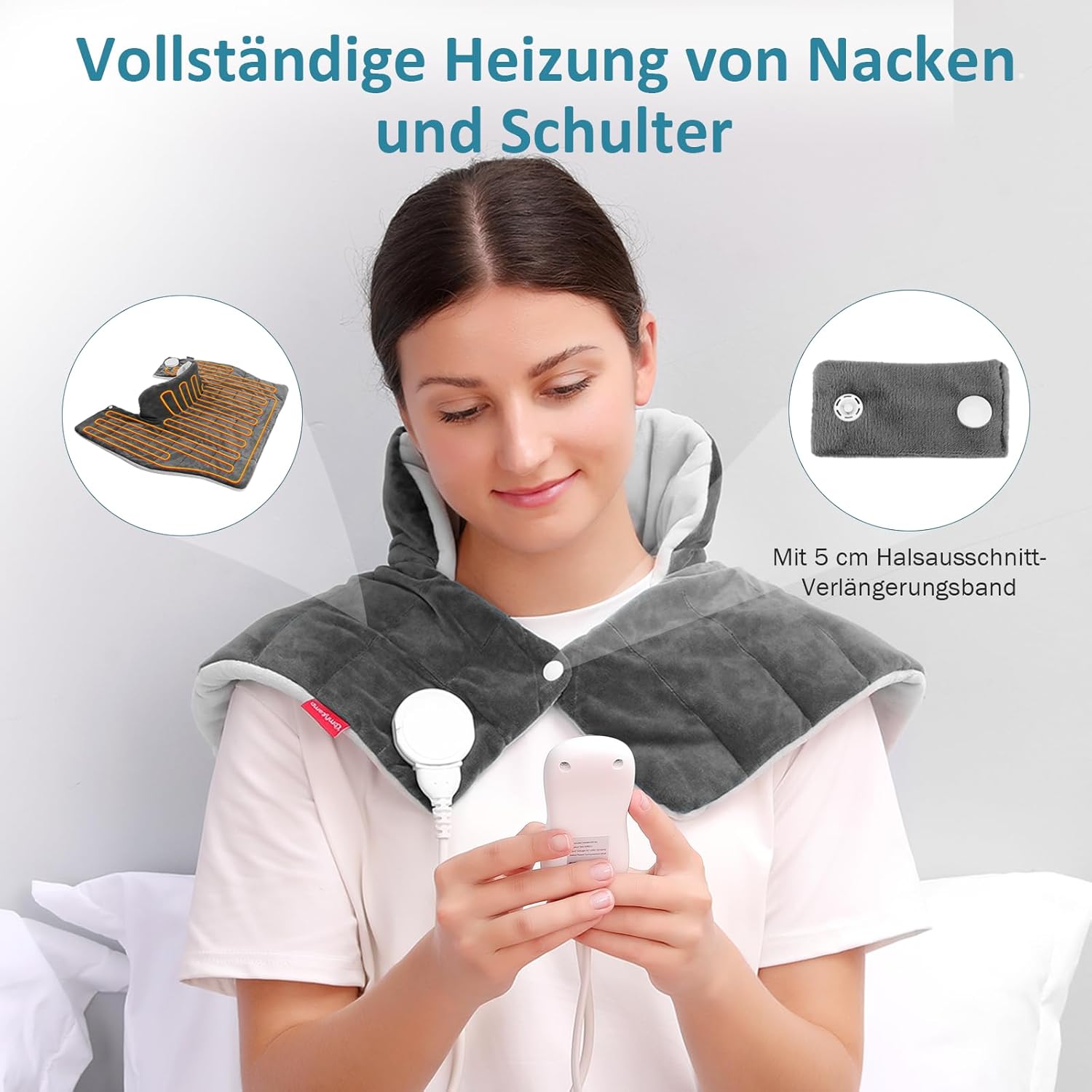 Thumbnail 4 de Comfytemp Gewichtetes Heizkissen Nacken 1 kg ♨