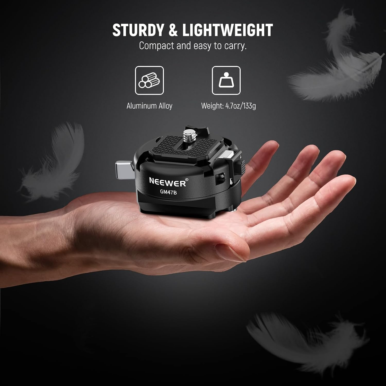 Thumbnail 6 de NEEWER GM47B Quick Release Plate for Arca‑Style Cameras
